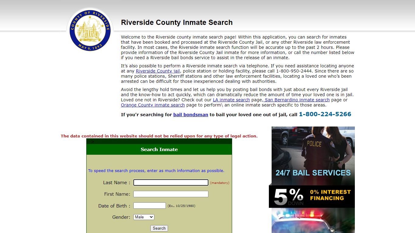 Riverside Inmate Search - Riverside Jail